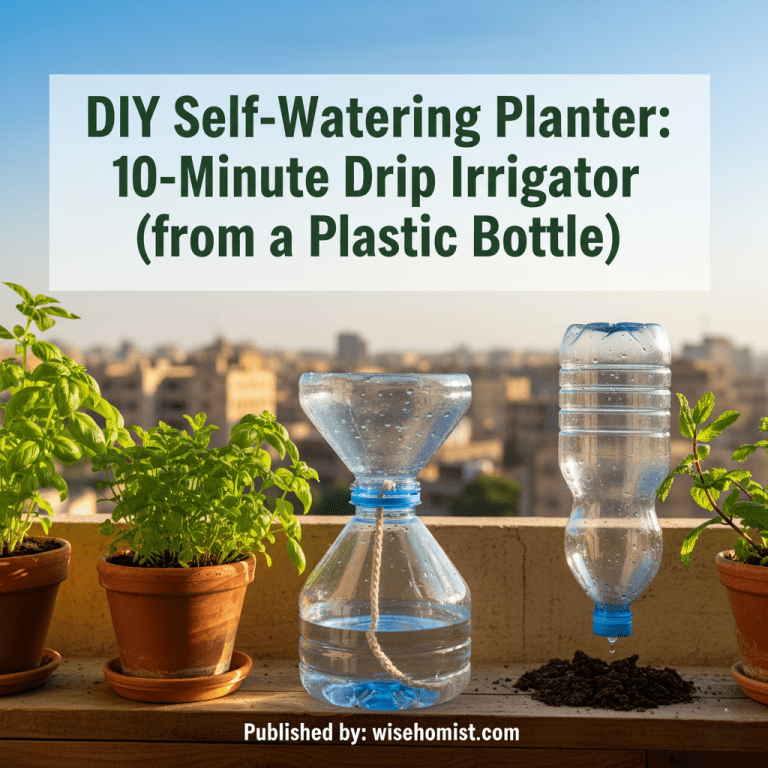 DIY Self-Watering Planter: 2 Easy 10-Minute Methods (from a Plastic Bottle)