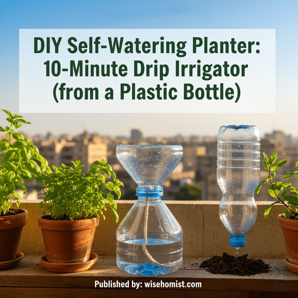 DIY Self-Watering Planter: 2 Easy 10-Minute Methods (from a Plastic Bottle)