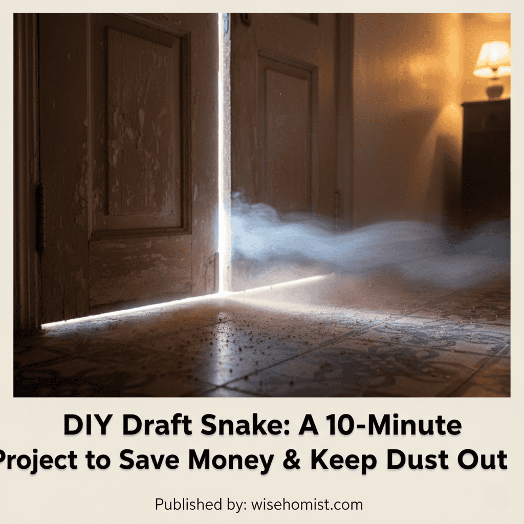 DIY Draft Snake: Block Dust & Save Energy  (10-Min Eco-Friendly Project!)