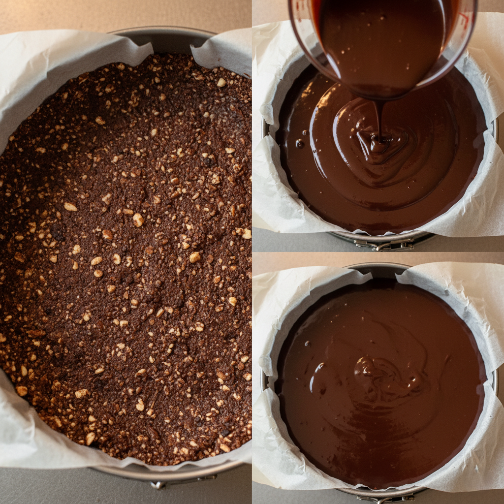 Making the crust for the no-bake tart in a food processor