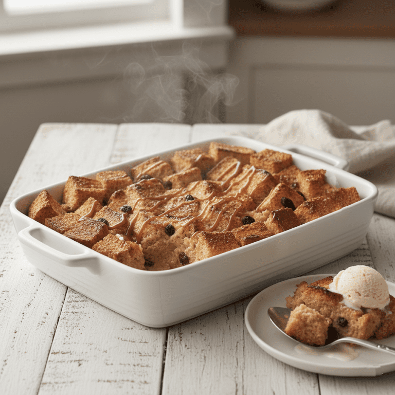 Classic Frugal Bread Pudding