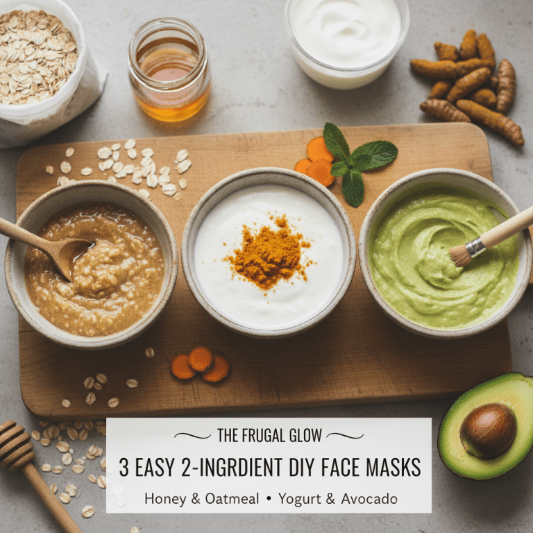 The Frugal Glow: 3 Easy 2-Ingredient DIY Face Masks from Your Kitchen